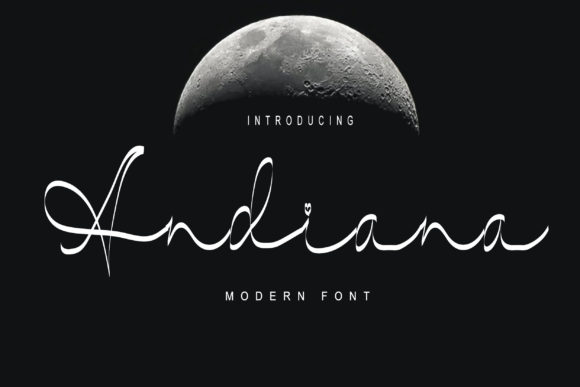 Andiana: A Delicate Script Font for Elegant Publishing