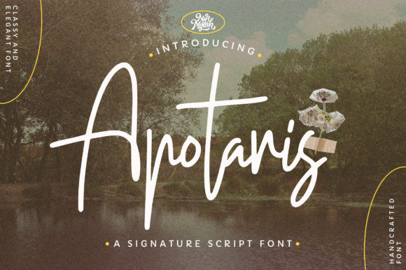 Apotaris: A Stylish Script Font for Crafters and Creators
