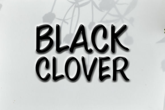 Black Clover: A Handwritten Font for Crafters and Creators