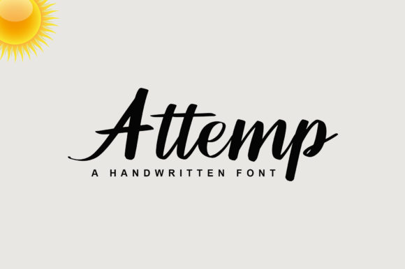 Discover Attemp: A Charming Script Font for Creative Branding