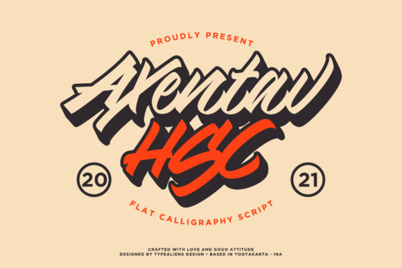 Discover Axentav HSC: A Bold Handwritten Font for Editorial Design