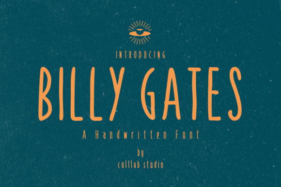 Discover Billy Gates: A Handwritten Font for Editorial Charm