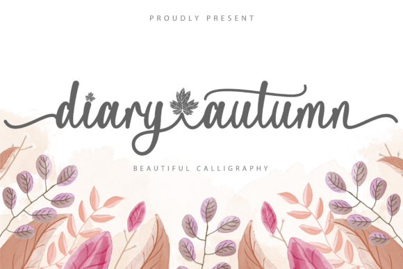 Discover Diary Autumn: A Handwritten Font for Elegant Branding