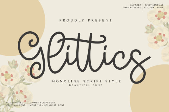 Discover Glittics: A Handwritten Font for Editorial Charm