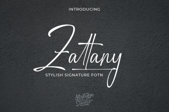 Discover Zattany: A Vintage Styled Script Font for Elegant Branding