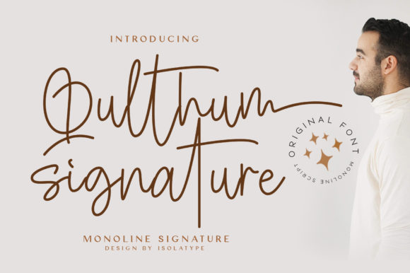 Elevate Your Creations with Qulthum Signature Font