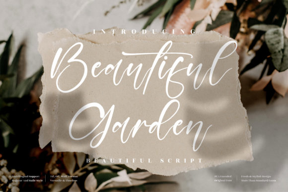 Enhance Your Brand with Beautiful Garden Font