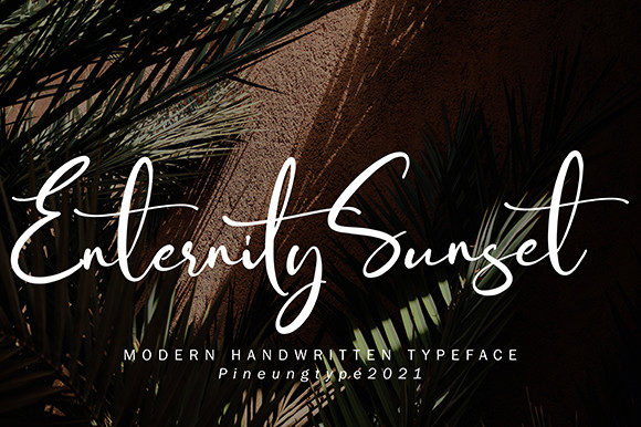Enternity Sunset: A Font for Memorable Campaigns