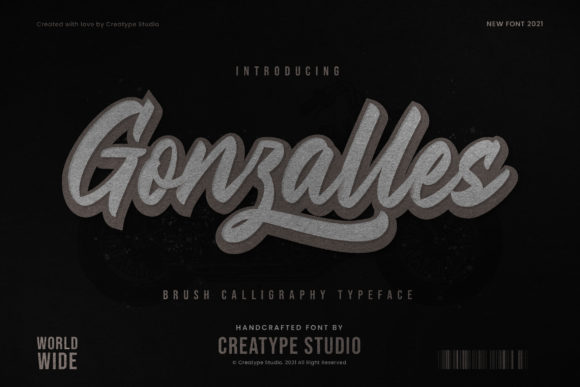 Gonzalles: A Bold Handwritten Font for Crafters and Creators