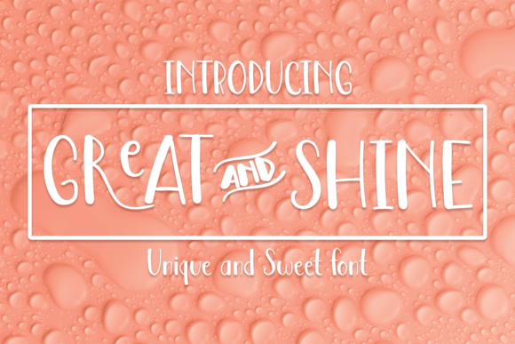 Great and Shin: A Handwritten Font for Crafters