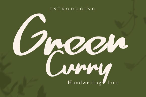 Green Curry: A Refreshing Script Font for Engaging Visuals