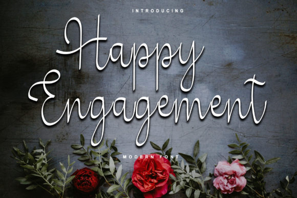 Happy Engagement: A Refined Script Font for Editorial Elegance