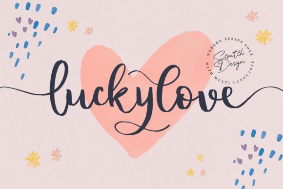 Luckylove: A Charming Script Font for Creative Branding