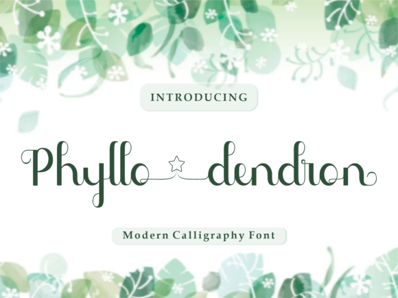 Phyllo Dendron: A Charming Script Font for Web Design