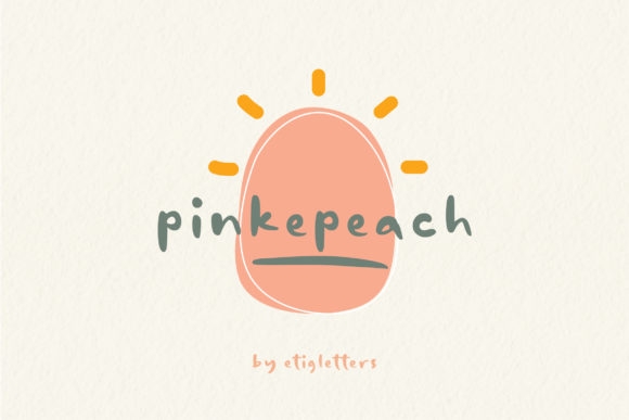Pinkepeach: A Charming Handwritten Font for Creative Makers