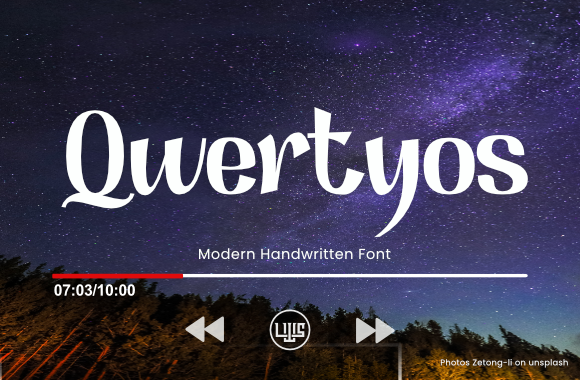 Qwertyos: A Handwritten Font for Modern Branding