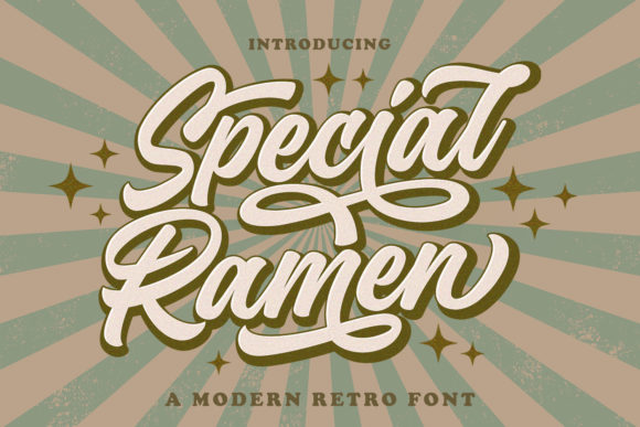 Special Ramen: A Handwritten Font for Bold Editorial Design