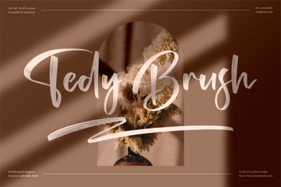 Tedy Brush: A Delicate Script Font for Elegant Craft Projects
