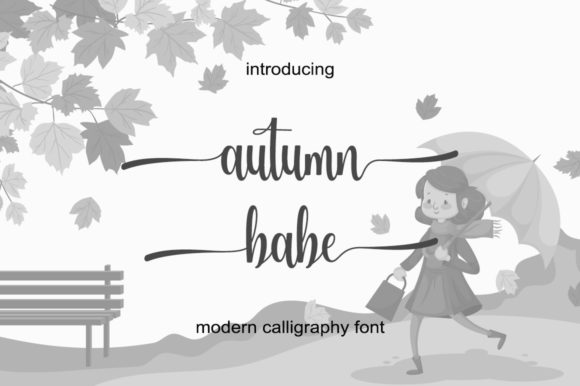 Transform Your Brand with Autumn Babe: A Sweet Calligraphy Font