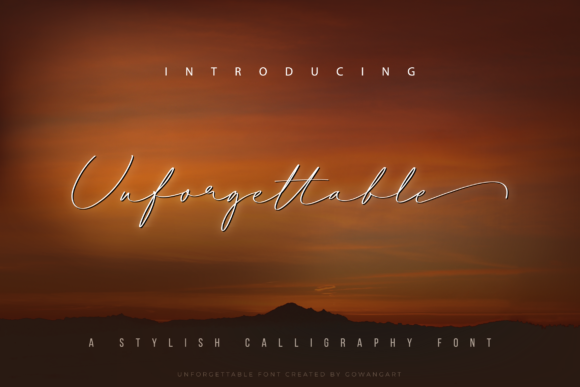 Unforgettable: A Graceful Script Font for Eye-Catching Campaigns