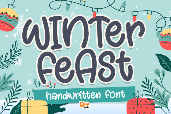 Winter Feast: A Charming Handwritten Font for Editorial Design
