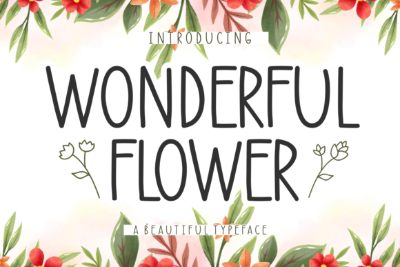 Wonderful Flower: A Charming Handwritten Font for Crafters